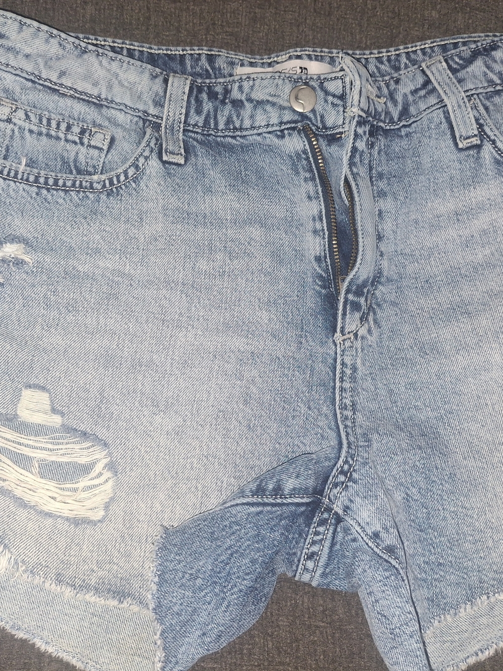 Joe's Jeans Light Wash Distressed Denim Cutoff Shorts